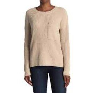 ✅ Madewell Thompson Pocket Pullover Sweater in Cream Knit AA782 SIZE SMALL‎